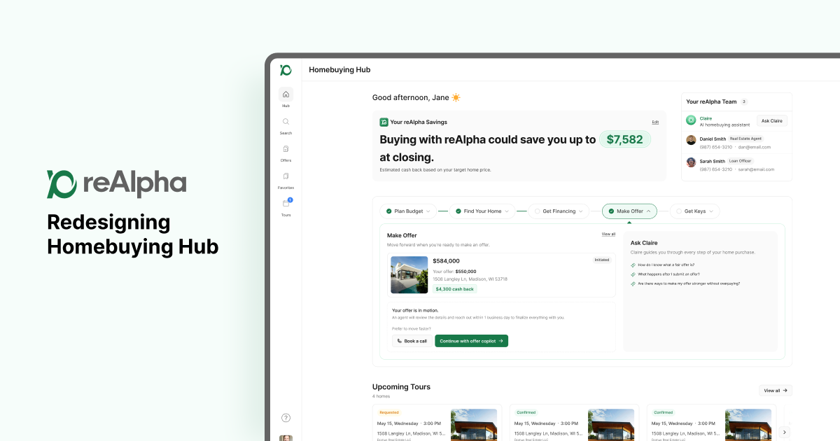 reAlpha - Redesigning Homebuying Hub preview